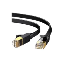 Ugreen NW106 (11261) Cat-7 U/FTP 2 Meter Black Network Cable, Flat Patch Cord